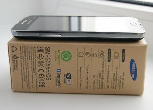 Samsung Galaxy Core 2 DUOS с торца справа