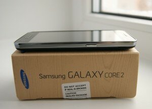 Samsung Galaxy Core 2 DUOS с торца слева